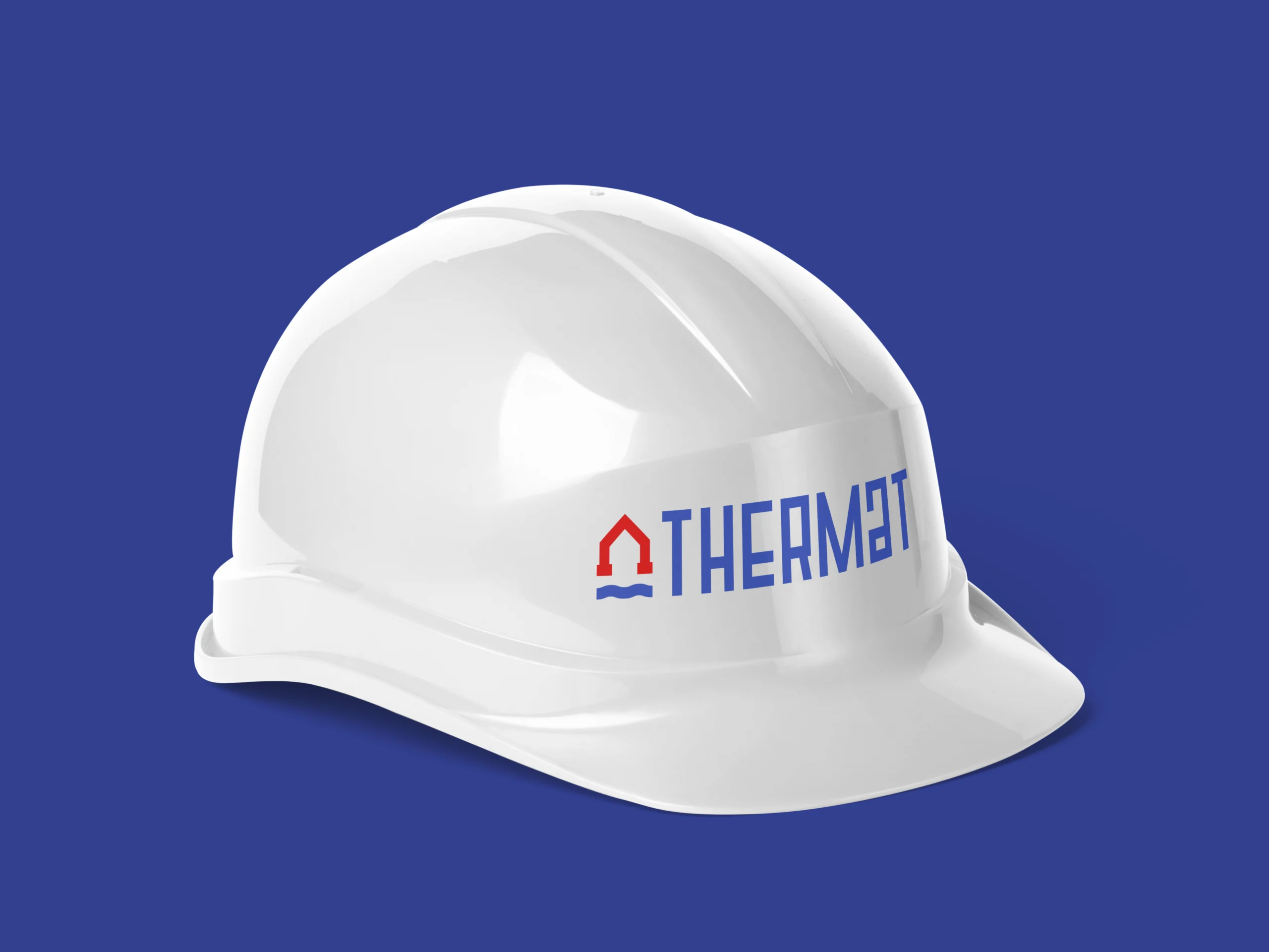 identité visuelle complète THERMAT logo THERMAT sur casque