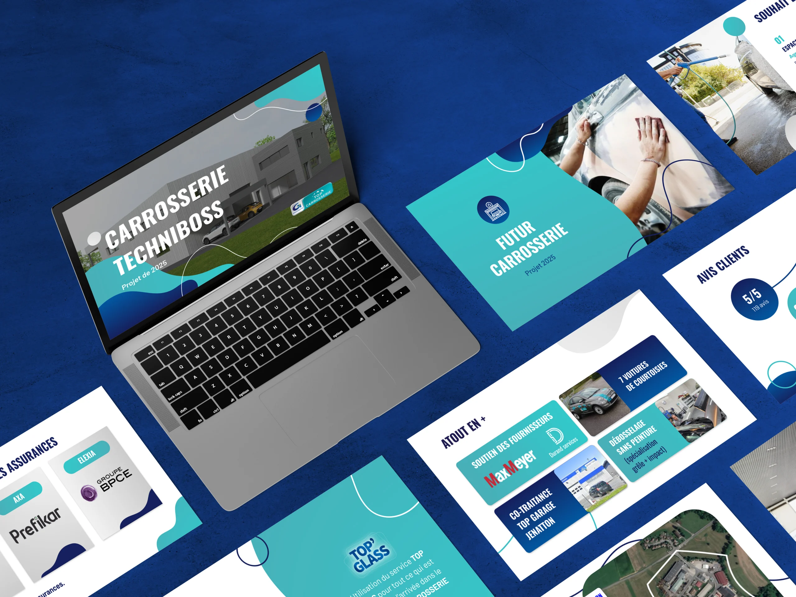 Présentation professionnelle carrosserie Techniboss