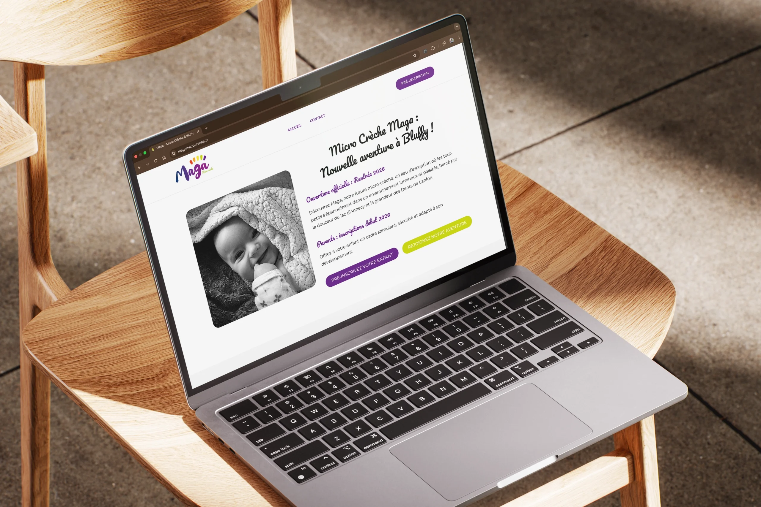création site internet crèche Annecy